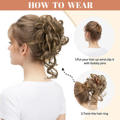 CJL HAIR layered chignon showing volume, fuller updo result