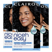Clairol box front showing shade 2 Black and pack details for confident selection