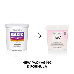 Clairol Professional BW2+ powder texture close-up indicating low-dust handling benefit