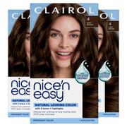 Clairol box front showing shade and benefits