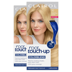Clairol front packaging showing shade 10 Extra Light Blonde and benefits