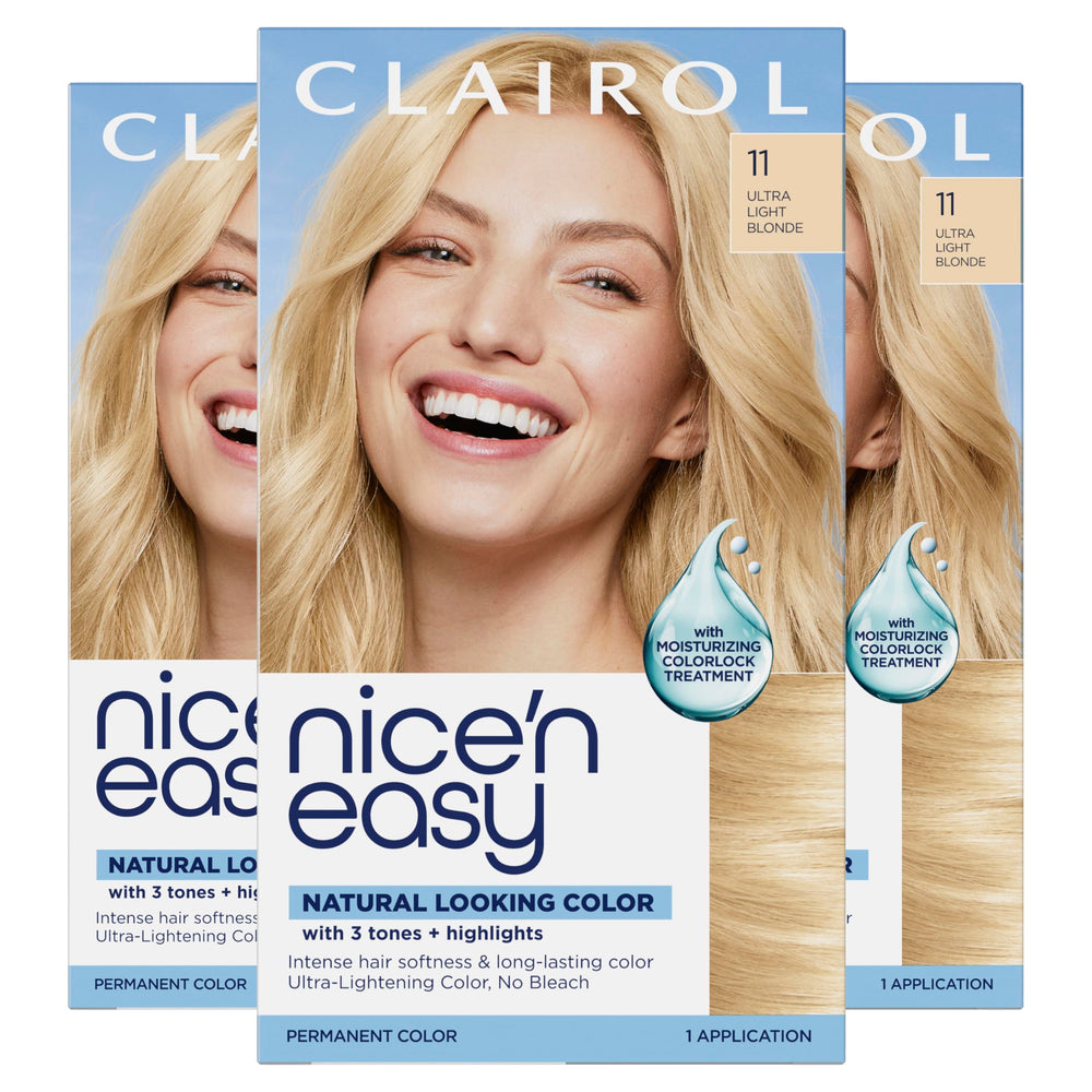 Clairol front packaging showing shade and benefits for confident selection