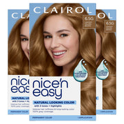 Clairol Nice'n Easy front packaging showing product and benefit of natural-looking color