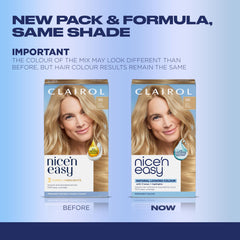 Clairol Nice'n Easy opened kit with contents visible for easy home use