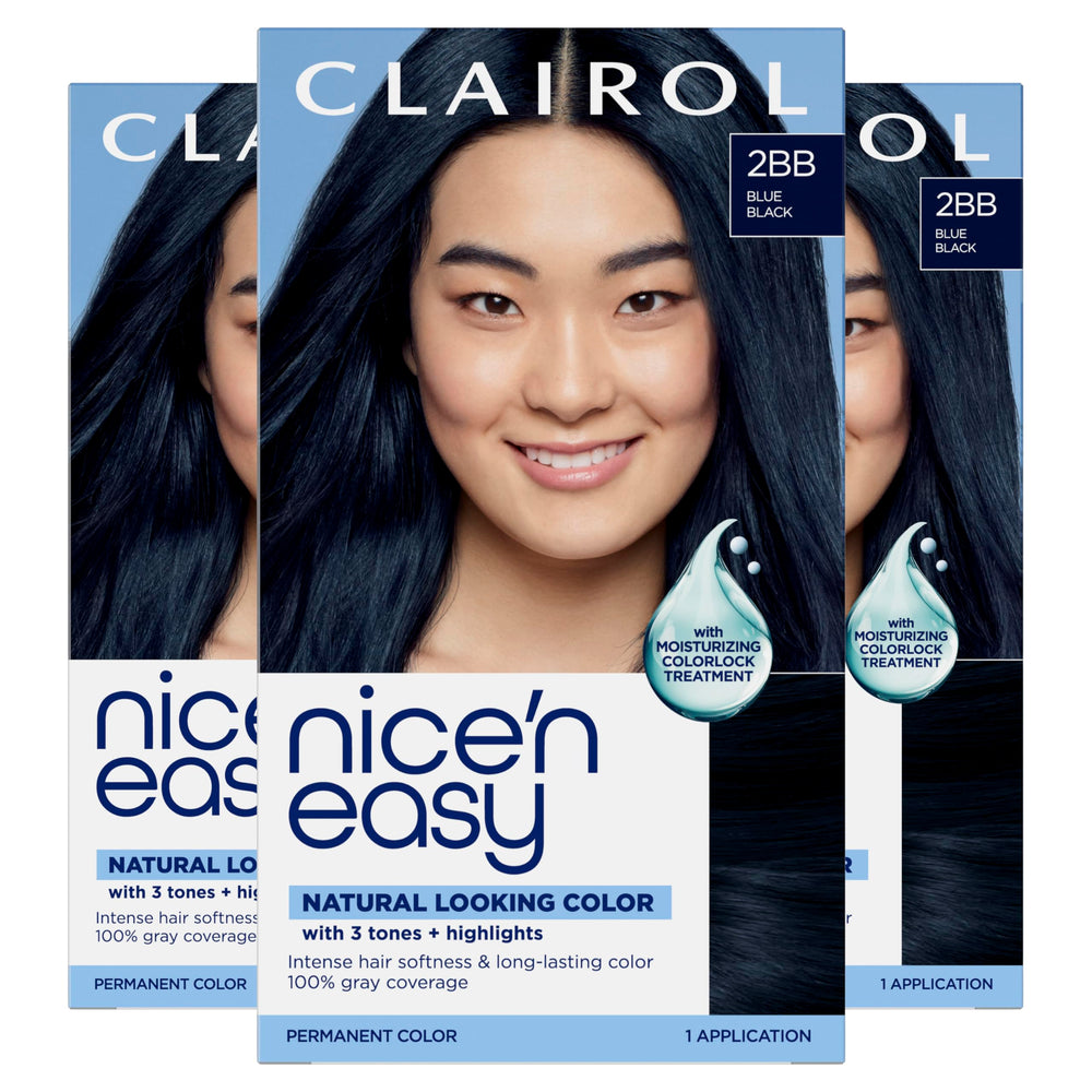 Clairol Nice'n Easy front packaging showing shade and benefit