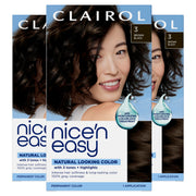 Clairol Nice'n Easy front packaging showing shade and benefits