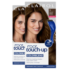 Clairol front packaging showing kit and quick coverage benefit