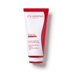 CLARINS front packaging of Body Fit showing product benefits and design
