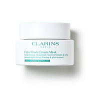 CLARINS front jar shot showing Cryo-Flash for instant firming