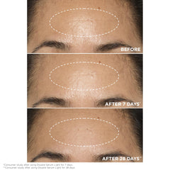 Clarins double serum light texture in palm showing lightweight absorption benefit