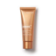 CLARINS jar front view showing product and branding, highlights firming benefit