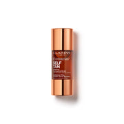 Clarins front packaging showing bottle and branding, clear product protection