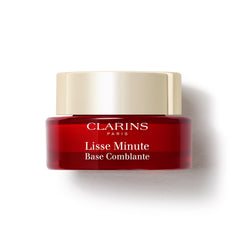 Clarins front packaging showing compact 0.5 oz primer for easy travel