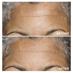 Clarins product swipe on skin demonstrating instant smoothing benefit