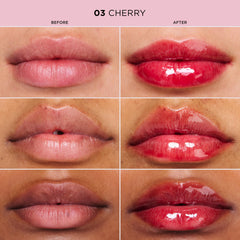CLARINS lip on model showing hydrated, plumper-looking lips
