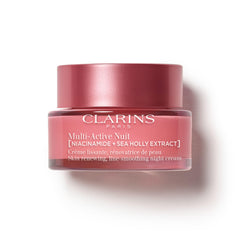CLARINS jar front view showing elegant packaging and brand trust