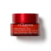 CLARINS front jar showing product branding and daily use benefit