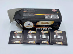 Classic Samurai match close-up texture highlighting alum surface for fast bleeding control