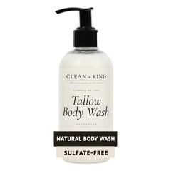Clean + Kind front packaging showing unscented sulfate-free benefit