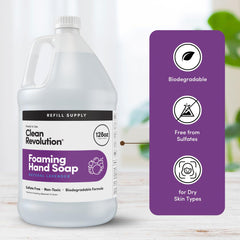 Clean Revolution in a kitchen foaming dispenser promoting convenient use