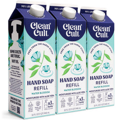 Cleancult front packaging showing paper-based refill reducing plastic waste