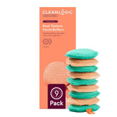 Cleanlogic front packaging showing nine reusable pads and brand benefit