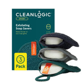 Cleanlogic sport scrubber front packaging showing three pouches and branding