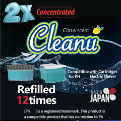 Close-up of Cleanu solution clarity and texture highlighting gentle, alcohol-free formula