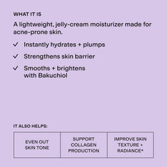 CLEARSTEM close-up of moisturizer texture showing lightweight hydration