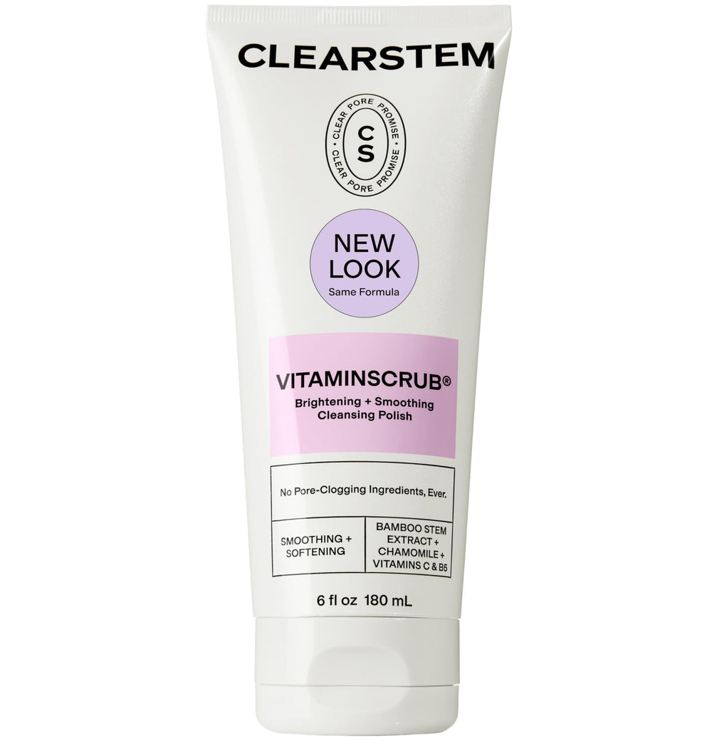 CLEARSTEM bottle front view showing label and size for product recognition