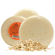 Cleure front packaging showing three fragrance-free bars and clear labeling benefits