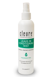 Cleure front bottle image showing clean unscented packaging and product clarity benefit