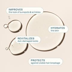 Cliganic argan oil pouring golden oil with texture and absorption benefit