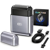 CLIKTAG front view showing compact design and easy grip for travel convenience