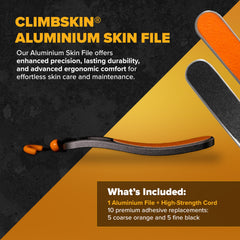 Climbskin close-up of ergonomic grip texture for precise control and less fatigue