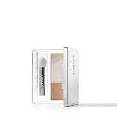 Clinique front compact showing sleek packaging and portable benefit