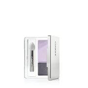 Clinique compact front view showing sleek packaging and portable benefit