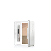 Clinique compact front view showing Starlight Starbright shades and travel convenience