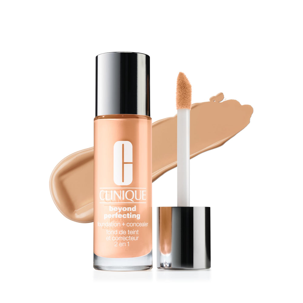 Clinique front packaging showing bottle and label, clear branding and size benefit