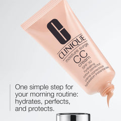 Clinique CC Cream texture swatch on skin, demonstrating hydrating, blendable finish