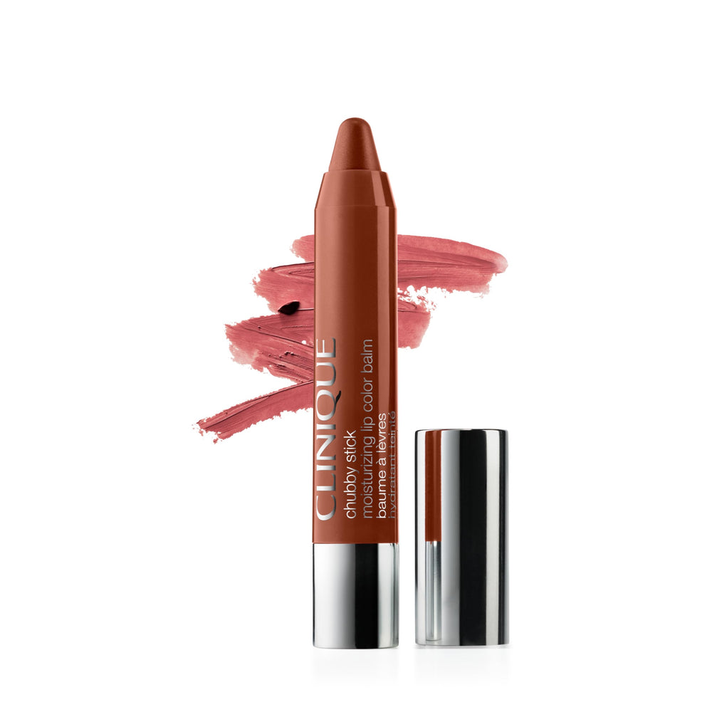 Clinique Chubby Stick front view showing sleek tube and shade Whole Lotta Honey for quick color