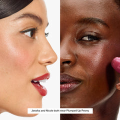 Clinique close-up of creamy blush texture illustrating smooth blendability and buildable color