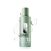 Clinique Clarifying Lotion 1.0 front bottle showing gentle exfoliator and hydration benefit