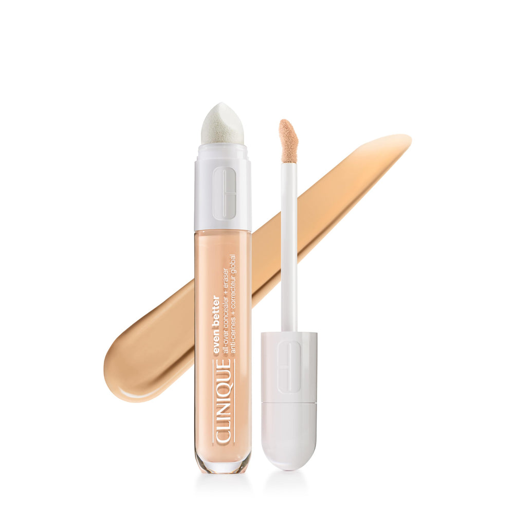 Clinique front packaging showing product name and shade Stone benefits instant coverage