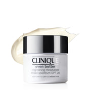 Clinique front jar view showing SPF protection and brightening benefit