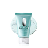 Clinique front bottle acne gel showing label and pump for clear routine