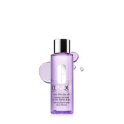 Clinique bottle front label showing product name and size benefit: easy identification