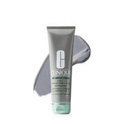 Clinique front packaging showing product and benefit of dual-action cleansing