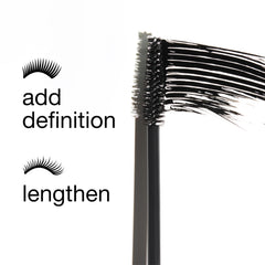 Clinique before and after lashes demonstrating length and definition boost