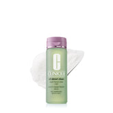 Clinique bottle front view showing Mild cleanser, clear label and volume benefit